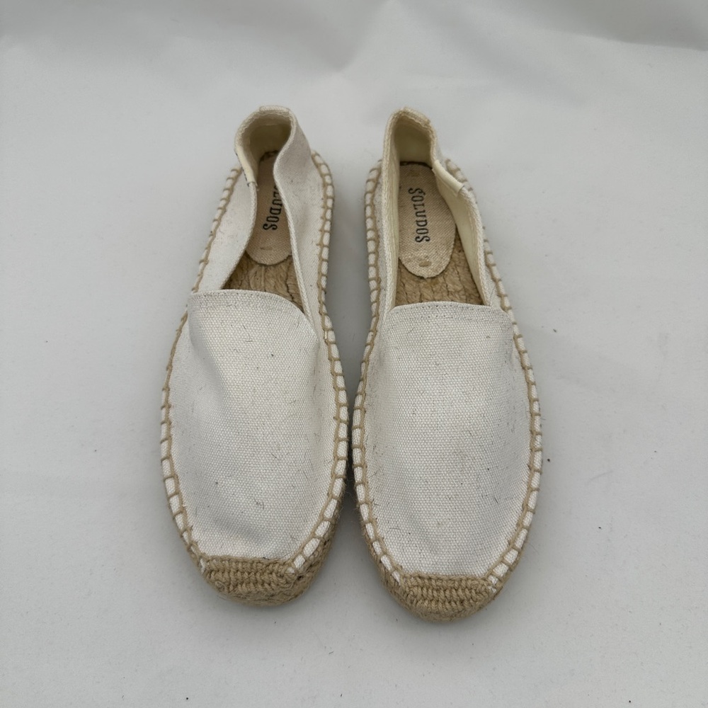 Soludos Cream Espadrille Flats